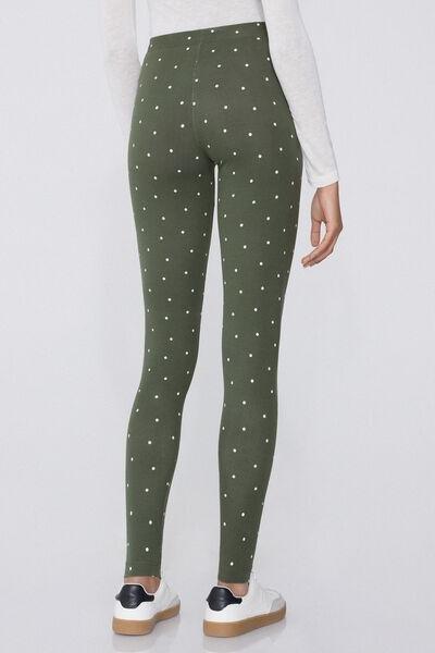 Green Printed Leggings, , large image number 2