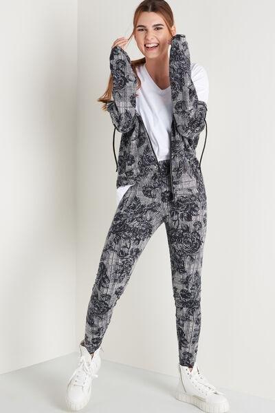 Grey Cotton Leggings, , large image number 0