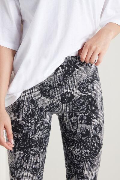 Grey Cotton Leggings, , large image number 3