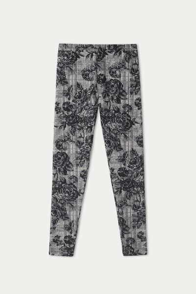 Grey Cotton Leggings, , large image number 4