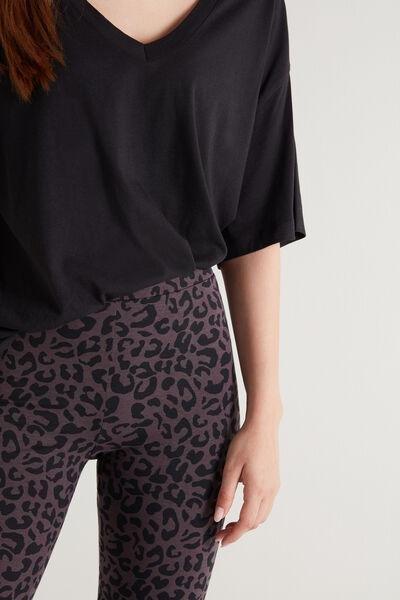 Brown Moka Cotton Leggings, , large image number 3