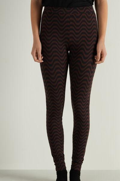 Multicolour Elastic Waist Leggings, , large image number 0