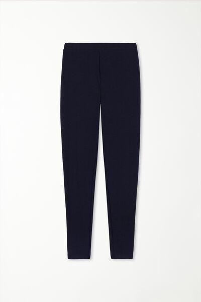 Navy Basic Leggings, , large image number 4