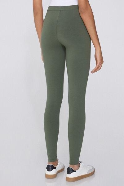 Green Basic Leggings, , large image number 2