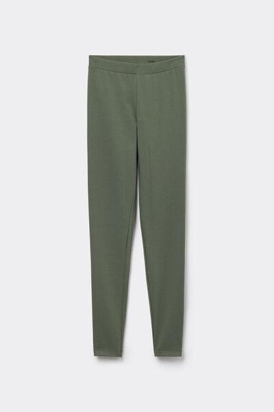 Green Basic Leggings, , large image number 4