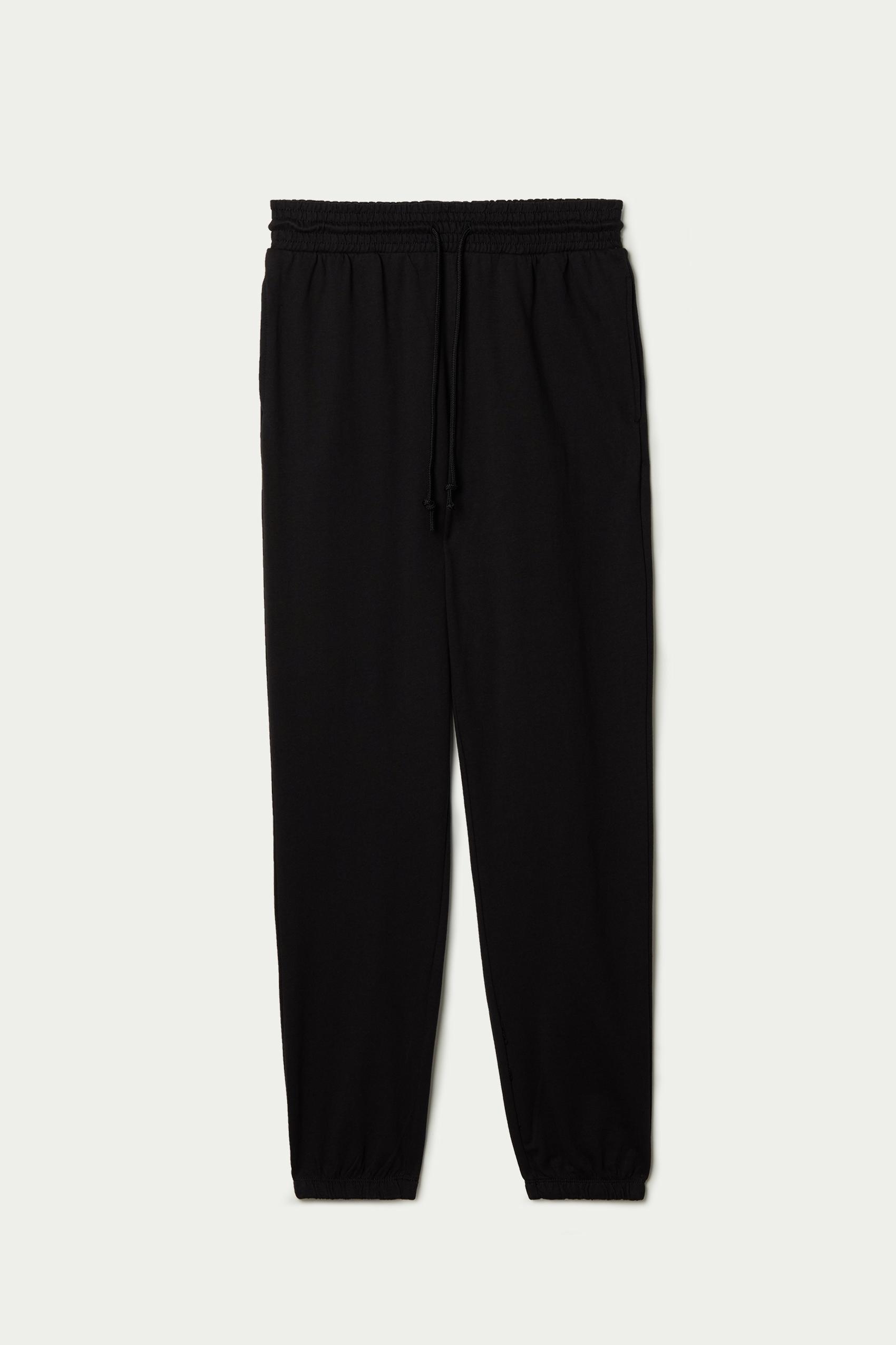 Black Drawstring Joggers, , large image number 1