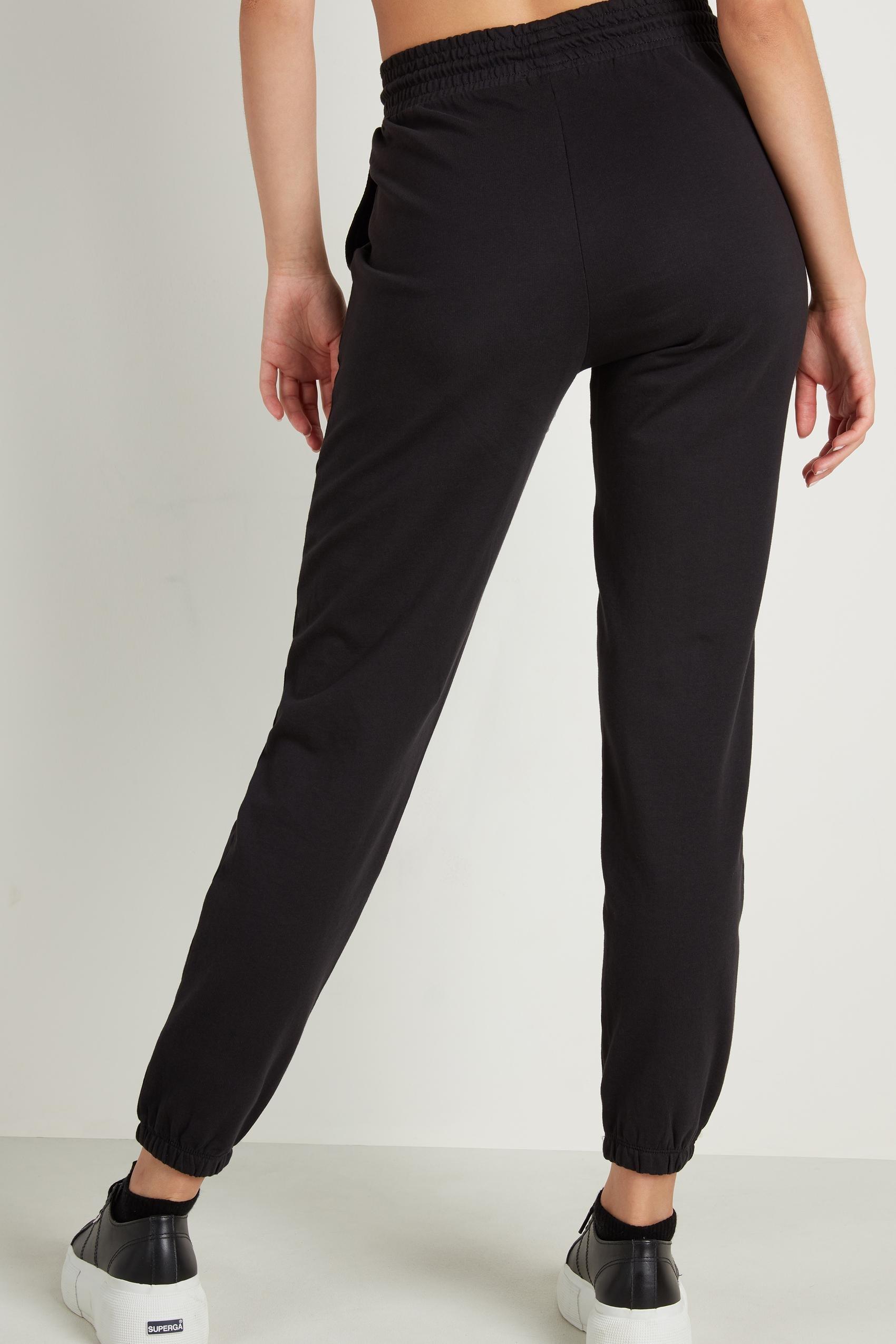 Black Drawstring Joggers, , large image number 4
