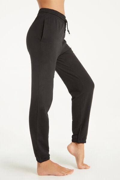 Black Drawstring Joggers, , large image number 5