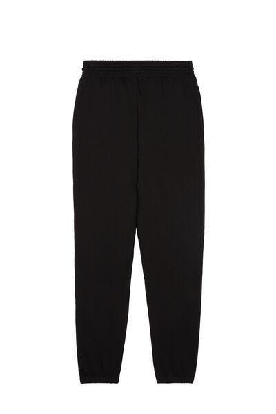 Black Drawstring Joggers, Black, large image number 9