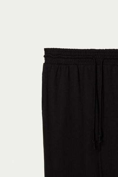 Black Drawstring Joggers, Black, large image number 11