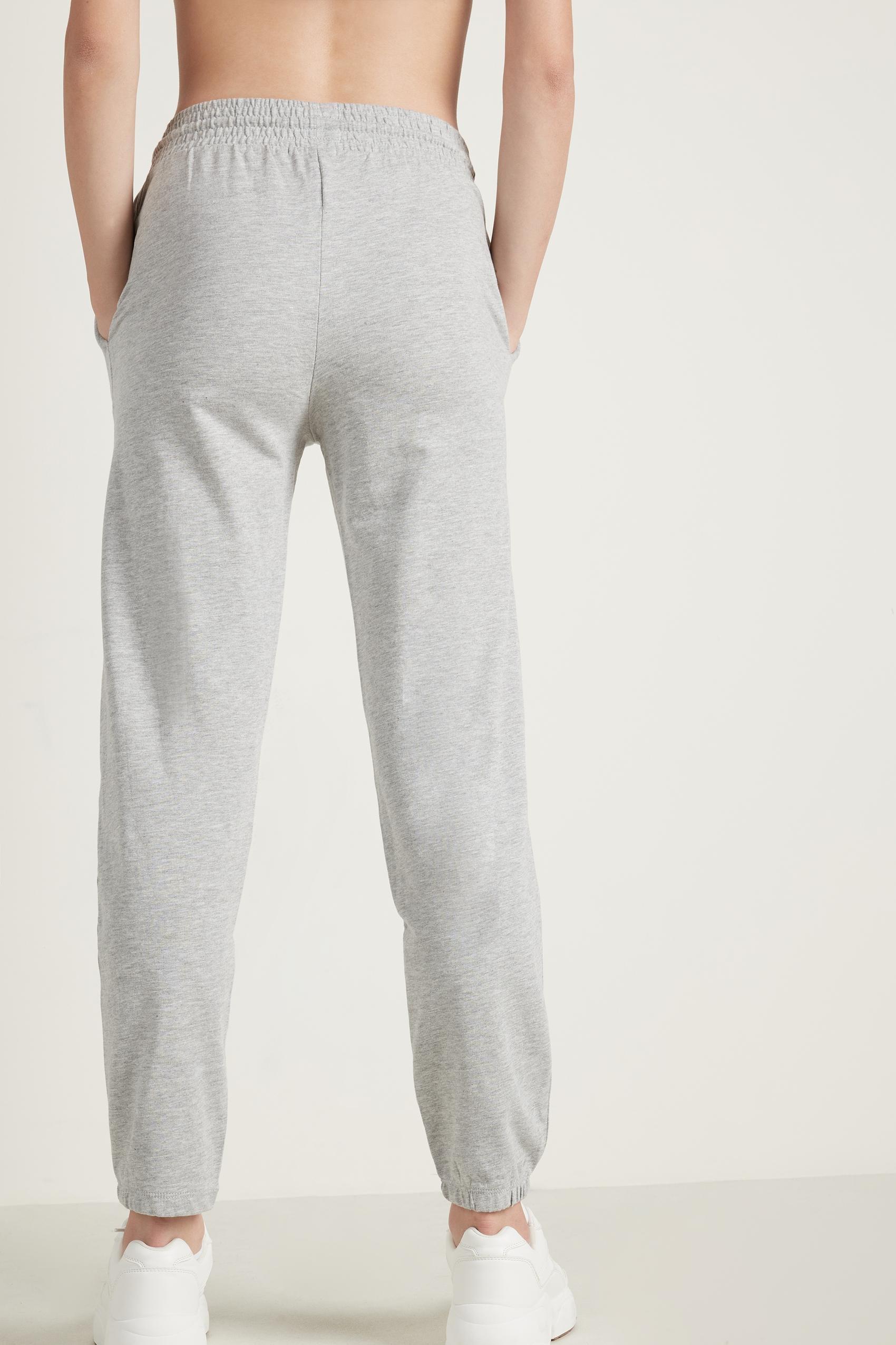 Grey Drawstring Joggers, , large image number 4