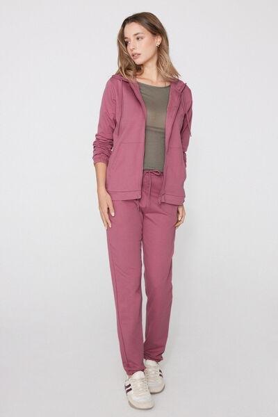 Pink Welt Pocket And Drawstring Joggers, 5701_179Z, large image number 0