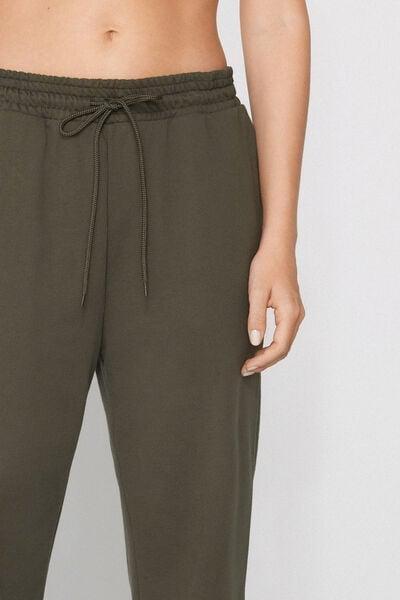 Green Camo Welt Pocket And Drawstring Joggers, 5701_226Z, large image number 1