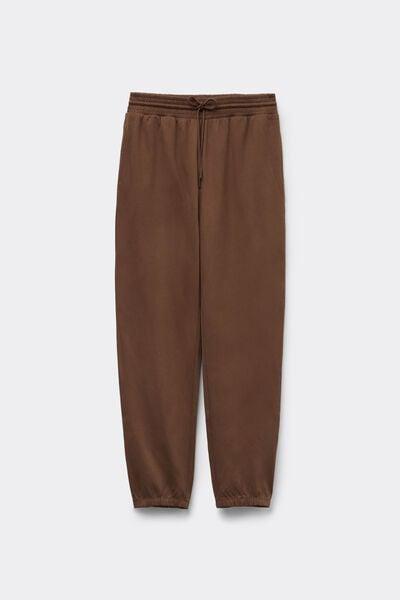 Beige Welt Pocket Cotton Joggers, 5701_304Y, large image number 3