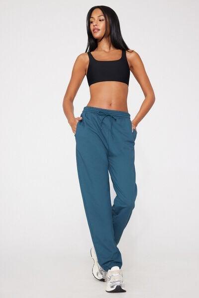 Blue Welt Pocket And Drawstring Cotton Joggers, 5701_510Z, large image number 0