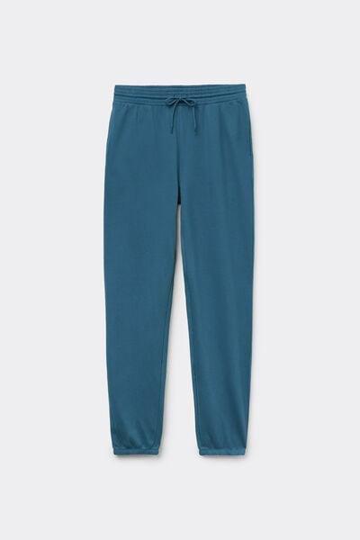 Blue Welt Pocket And Drawstring Cotton Joggers, 5701_510Z, medium