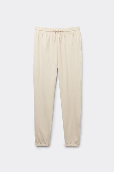 Cream Pocketed Joggers, , large image number 4