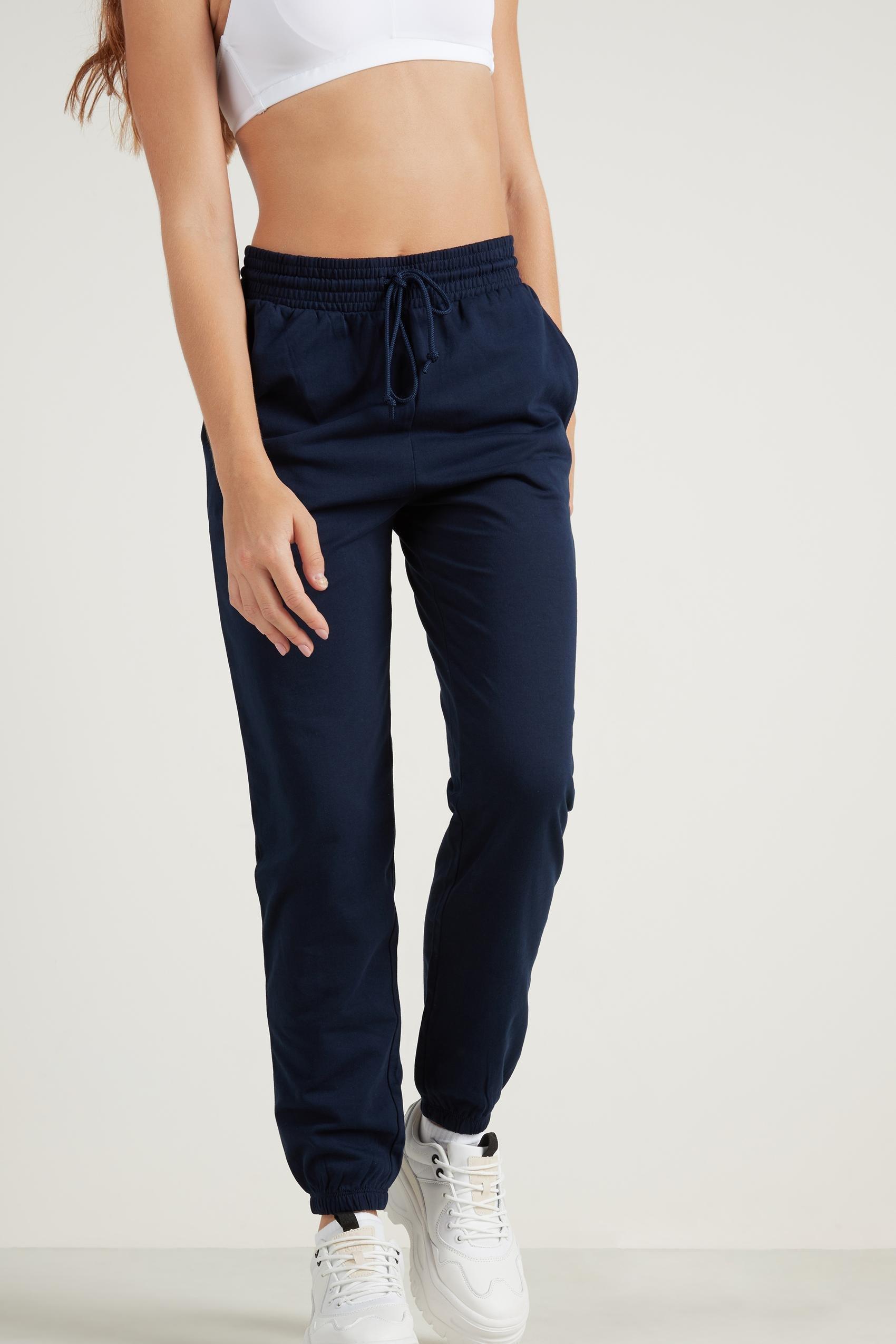 Blue Drawstring Joggers, , large image number 3