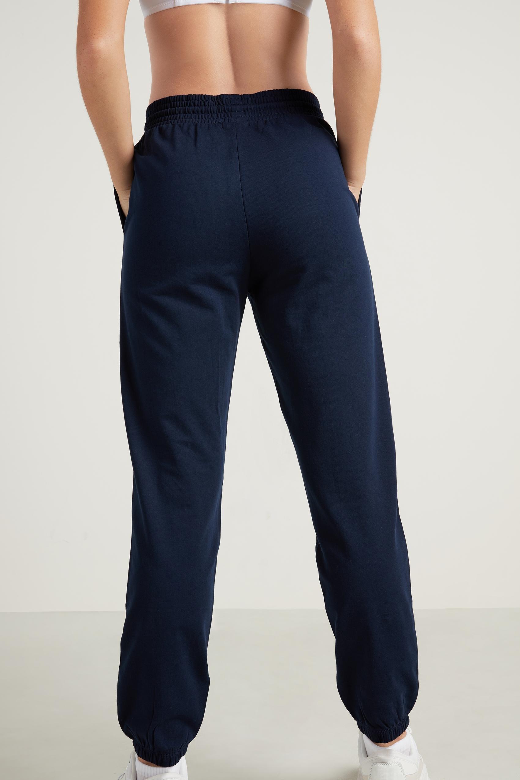 Blue Drawstring Joggers, , large image number 4