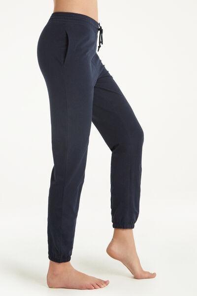 Blue Drawstring Joggers, , large image number 5