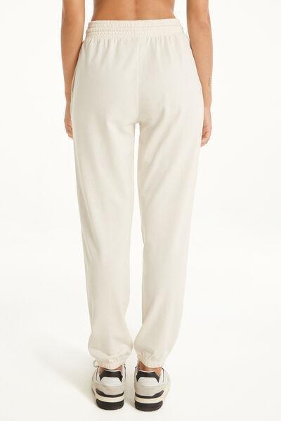 White Welt Pocket And Drawstring Joggers, 5701_677V, large image number 4