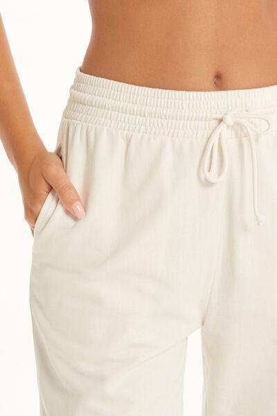 White Welt Pocket And Drawstring Joggers, 5701_677V, large image number 5