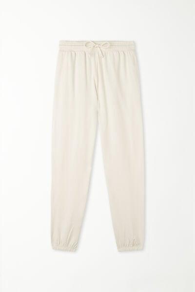 White Welt Pocket And Drawstring Joggers, 5701_677V, large image number 6