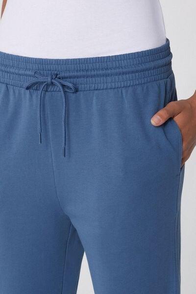 Navy Welt Pocket Cotton Joggers, 5701_724Y, large image number 3