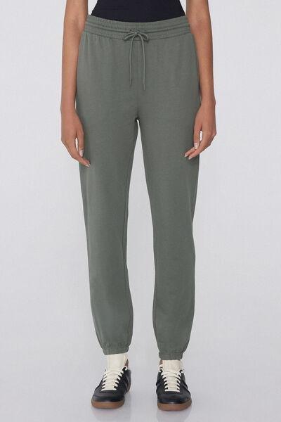 Green Welt Pocket Cotton Joggers, 5701_732Y, medium