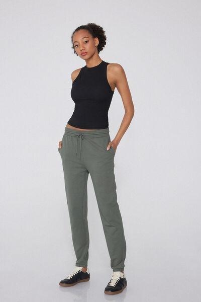 Green Welt Pocket Cotton Joggers, 5701_732Y, large image number 1