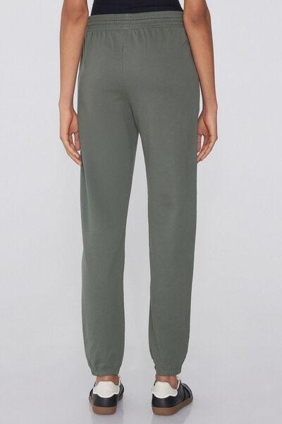 Green Welt Pocket Cotton Joggers, 5701_732Y, large image number 2