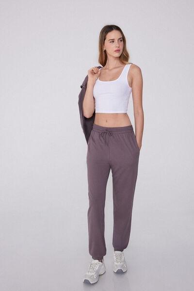Violet Welt Pocket Cotton Joggers, 5701_749Y, large image number 1