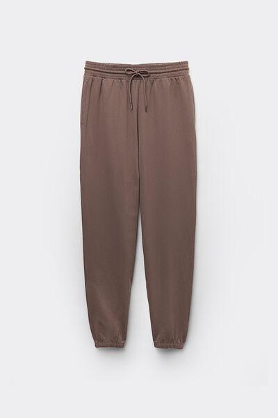 Brown Pocketed Joggers, , large image number 4