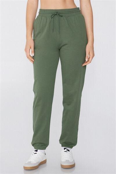 Green Pocketed Joggers, , large image number 0