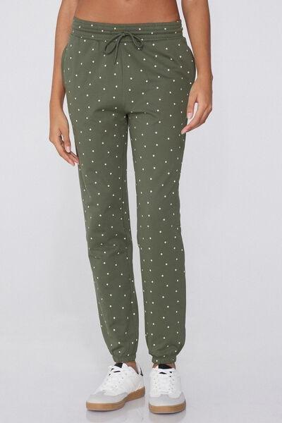 Green Welt Pocket Joggers, , large image number 0
