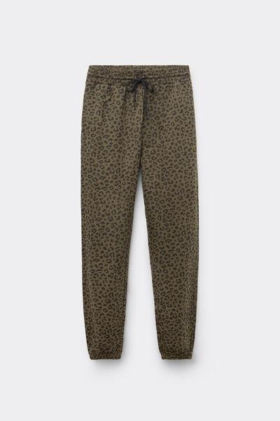 Green Welt Pocket And Drawstring Cotton Joggers, 5701_521Z, large image number 4