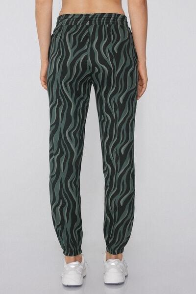 Green Welt Pocket Cotton Joggers, 5701_761Y, large image number 2