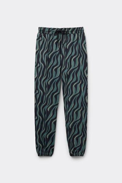 Green Welt Pocket Cotton Joggers, 5701_761Y, large image number 4
