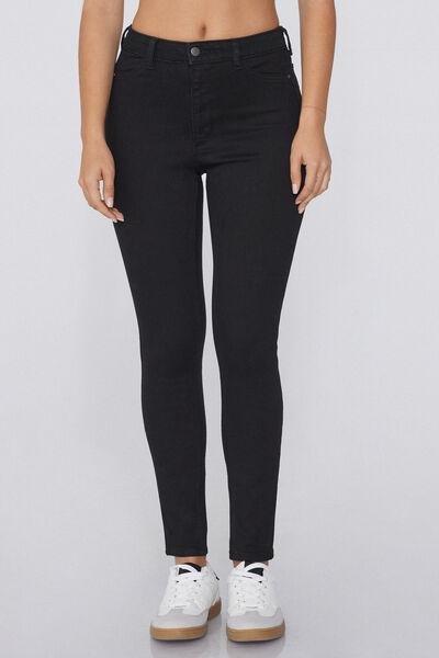 Black Push-Up Effect Leggings, Black, medium