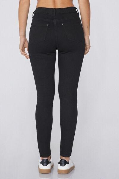 Black Push-Up Effect Leggings, Black, medium