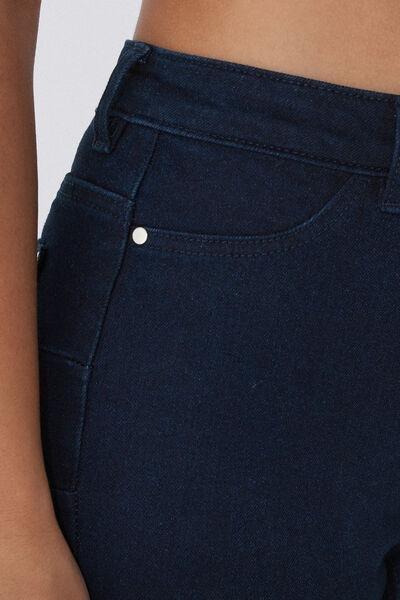Blue Push-Up Effect Leggings, , large image number 3