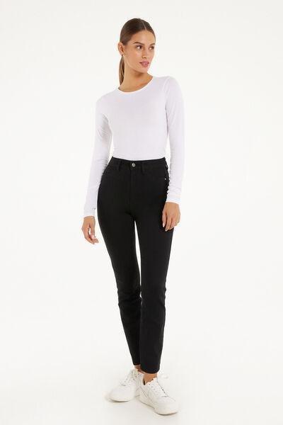 Black Push-Up Jeggings, Black, medium