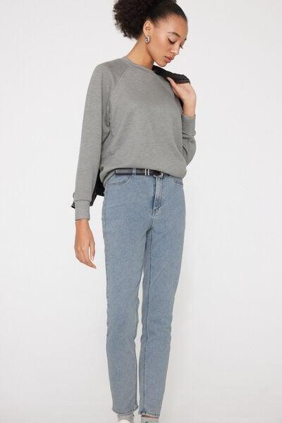 Blue Push-Up Effect High-Waist Jeggings, 5701_187Z, large image number 0