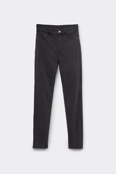 Black Push-Up Effect High-Waist Jeggings, 5701_906W, large image number 3