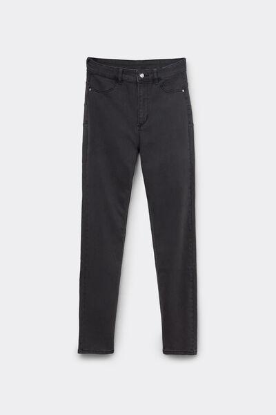 Black Push-Up Effect High-Waist Jeggings, 5701_906W, large image number 4