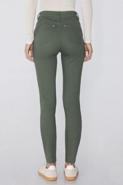 Green High-Waist Jeggings, , large image number 2