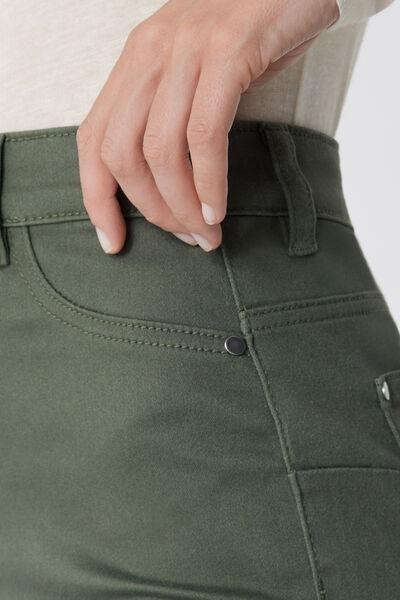 Green High-Waist Jeggings, , large image number 3