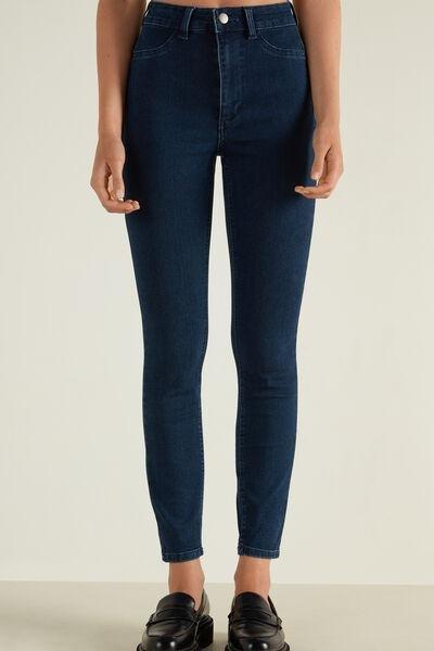 Blue Push-Up Effect Leggings, , large image number 0