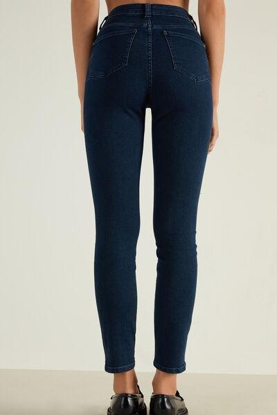 Blue Push-Up Effect Leggings, , large image number 2