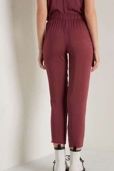 Pink Adjustable Pocket Canvas Joggers, , large image number 2